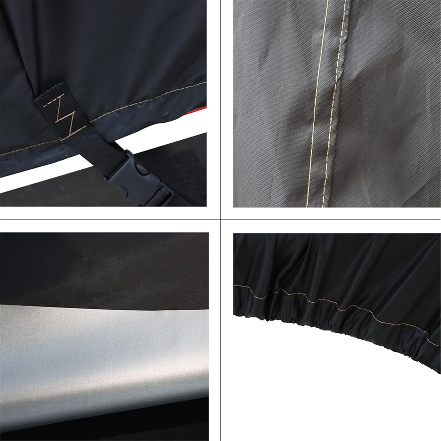210D – Funda de tela Oxford de 14 a 16 pies, impermeable, resistente, repuesto para pesca, esquí, lubina, casco V, color negro