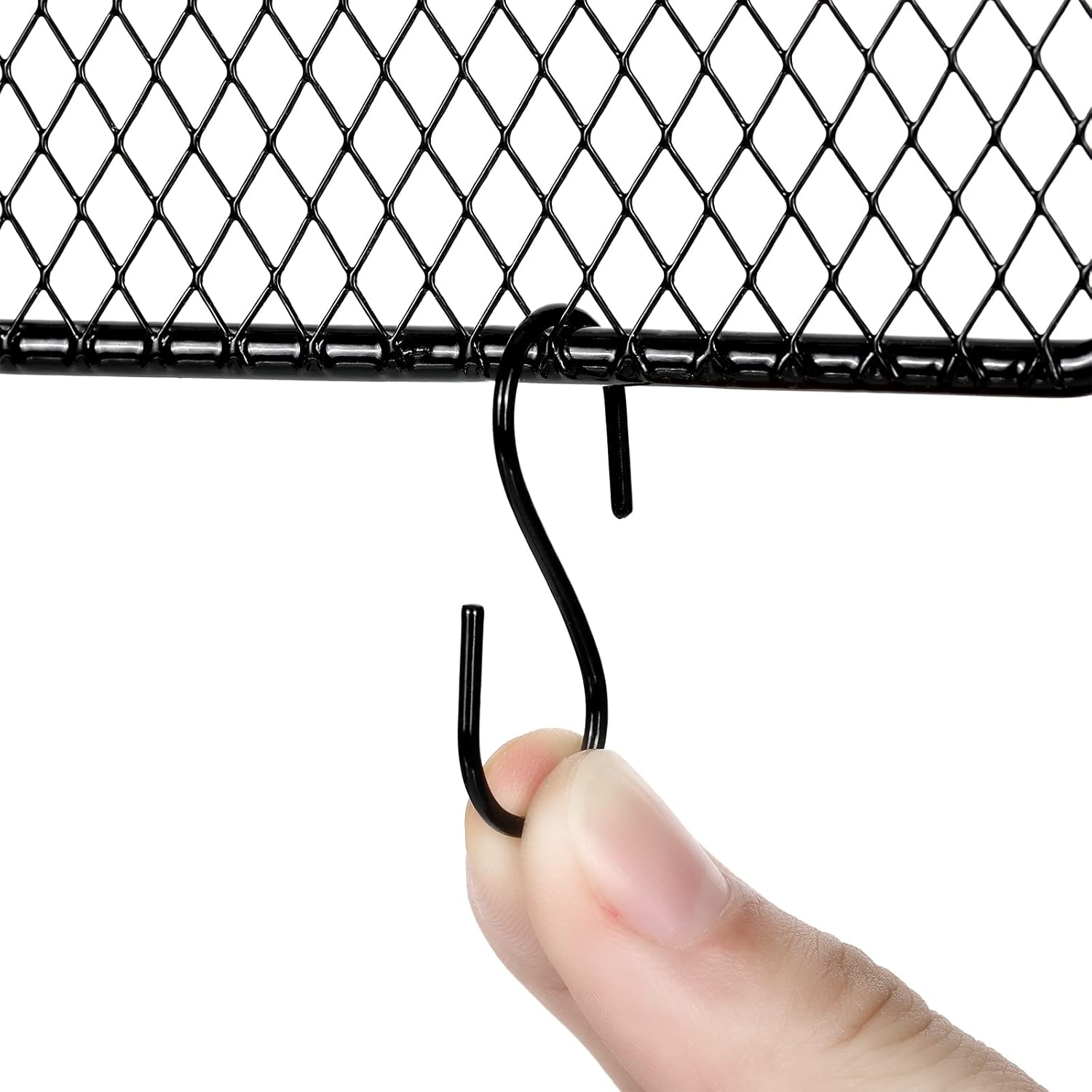 2 soportes de pared para aretes de pared, organizador de aretes colgantes, soporte decorativo con forma de cuadrícula de diamante, estante de
