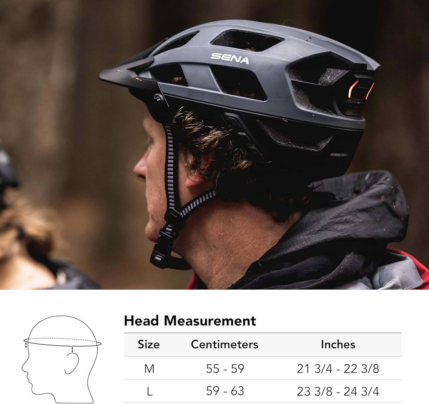 Sena M1  M1 EVO Bluetooth y malla intercomunicación inteligente Cascos de bicicleta de montaña