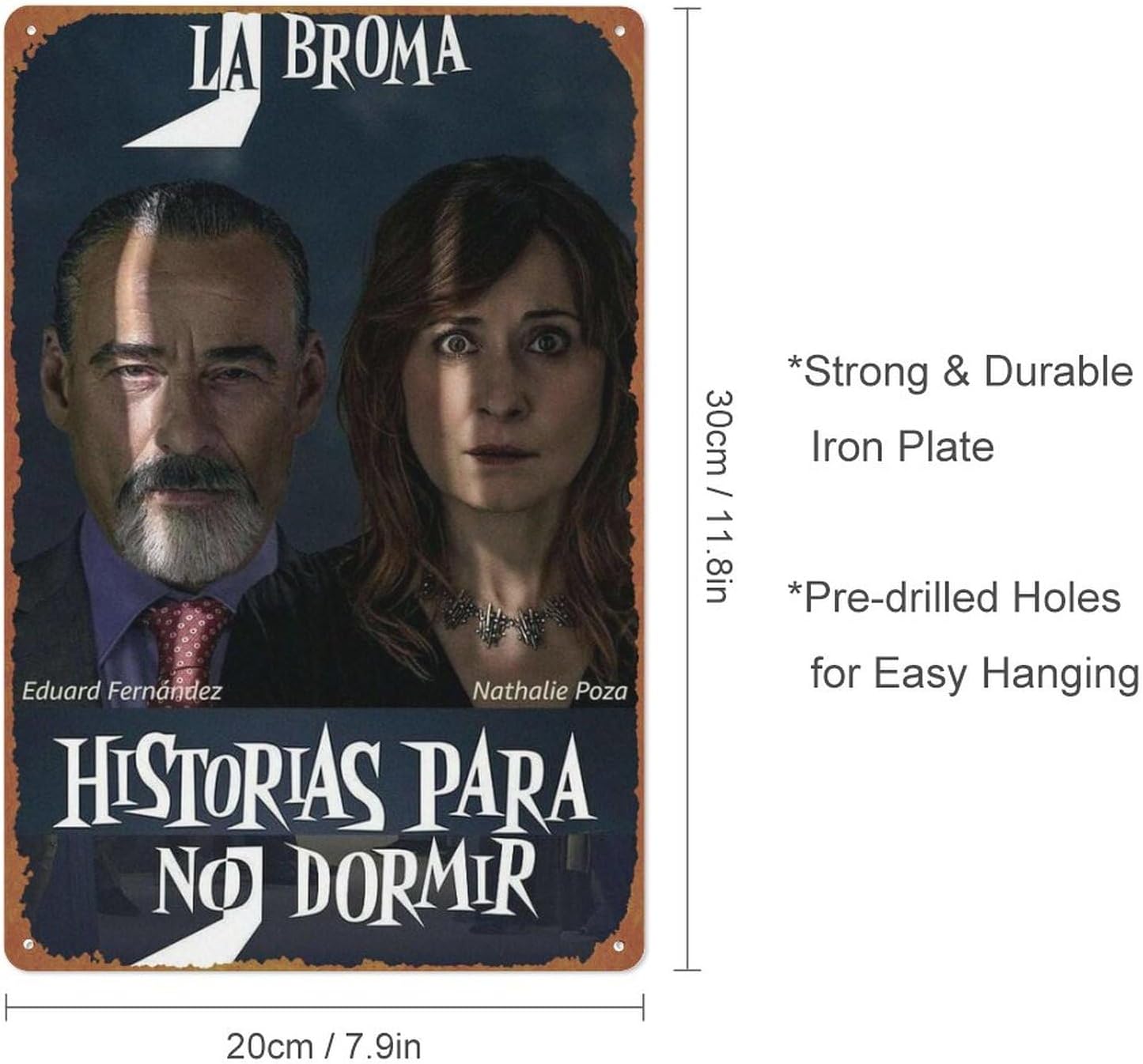 La broma Movie Poster Vintage Tin Sign for Bar Cafe Office Home Wall Decor Gift 12 X 8 inch