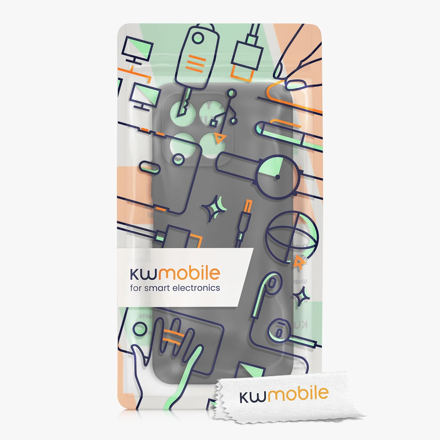 kwmobile Funda compatible con Honor X8 5G  X6  70 Lite 5G – Funda protectora delgada de TPU para teléfono – Acabado mate suave – Negro mate