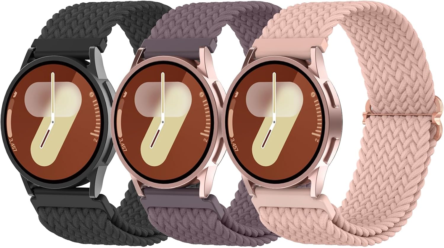 Delidigi Bandas elásticas compatibles con Samsung Galaxy Watch 7654 de 1.575 pulgadas, 1.732 pulgadas, Watch 6 Classic de 1.732 pulgadas, Watch 5