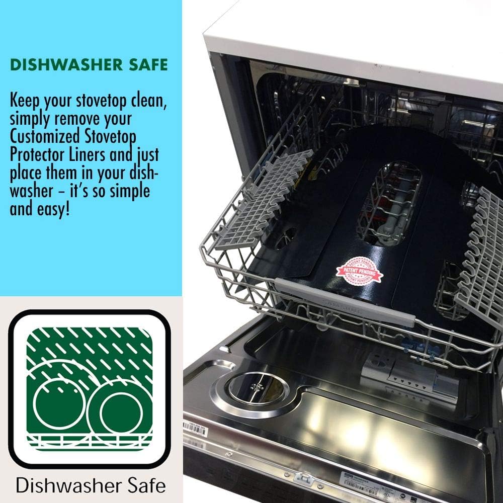 Protectores para estufa Whirlpool Protectores para cubierta de estufas de gas Whirlpool a la medida Protectores fáciles de limpiar para modelo