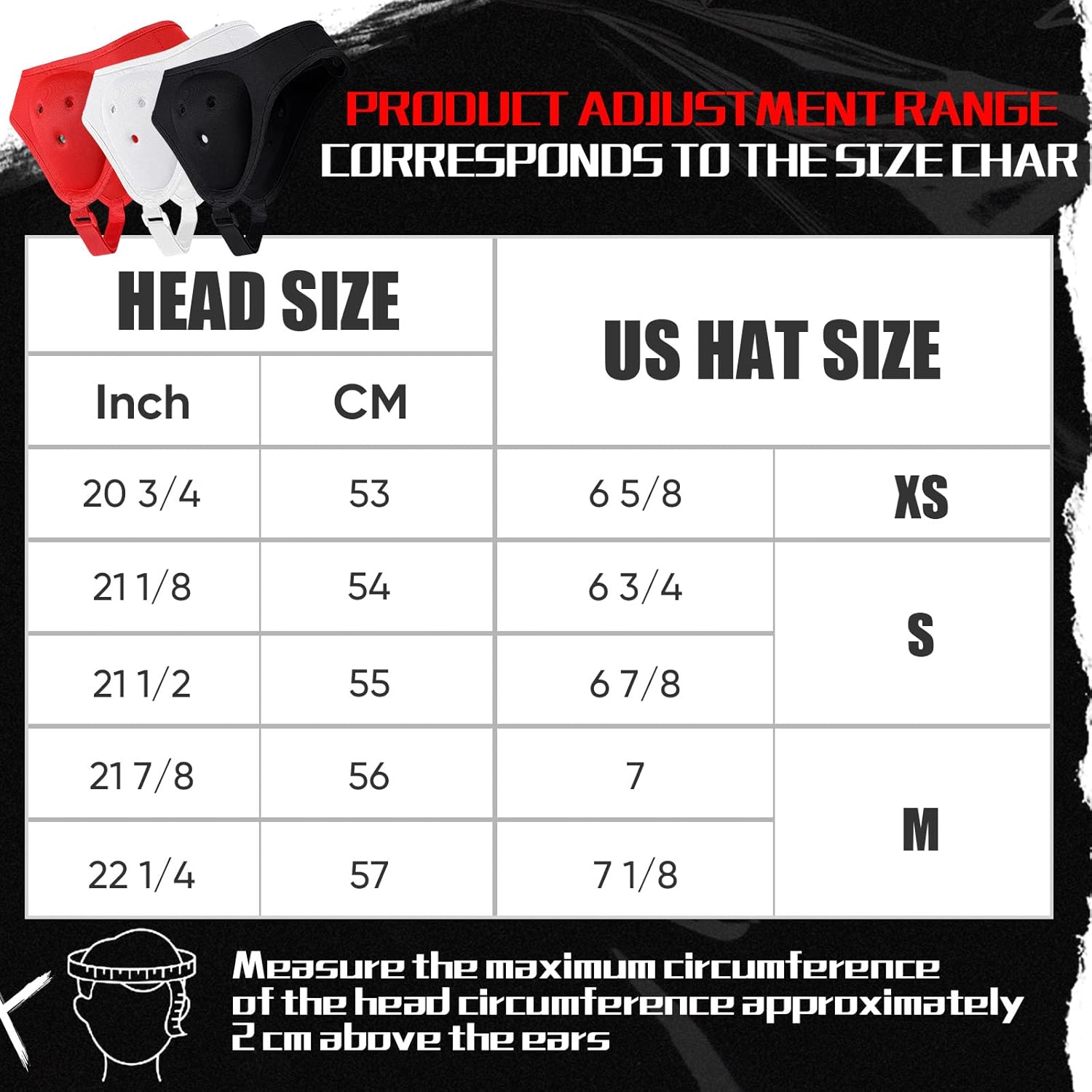 Hoteam 3 piezas de casco de lucha libre suave protector de oído para niños, equipo de lucha libre para niños, jóvenes, adultos, niños y niñas, MMA