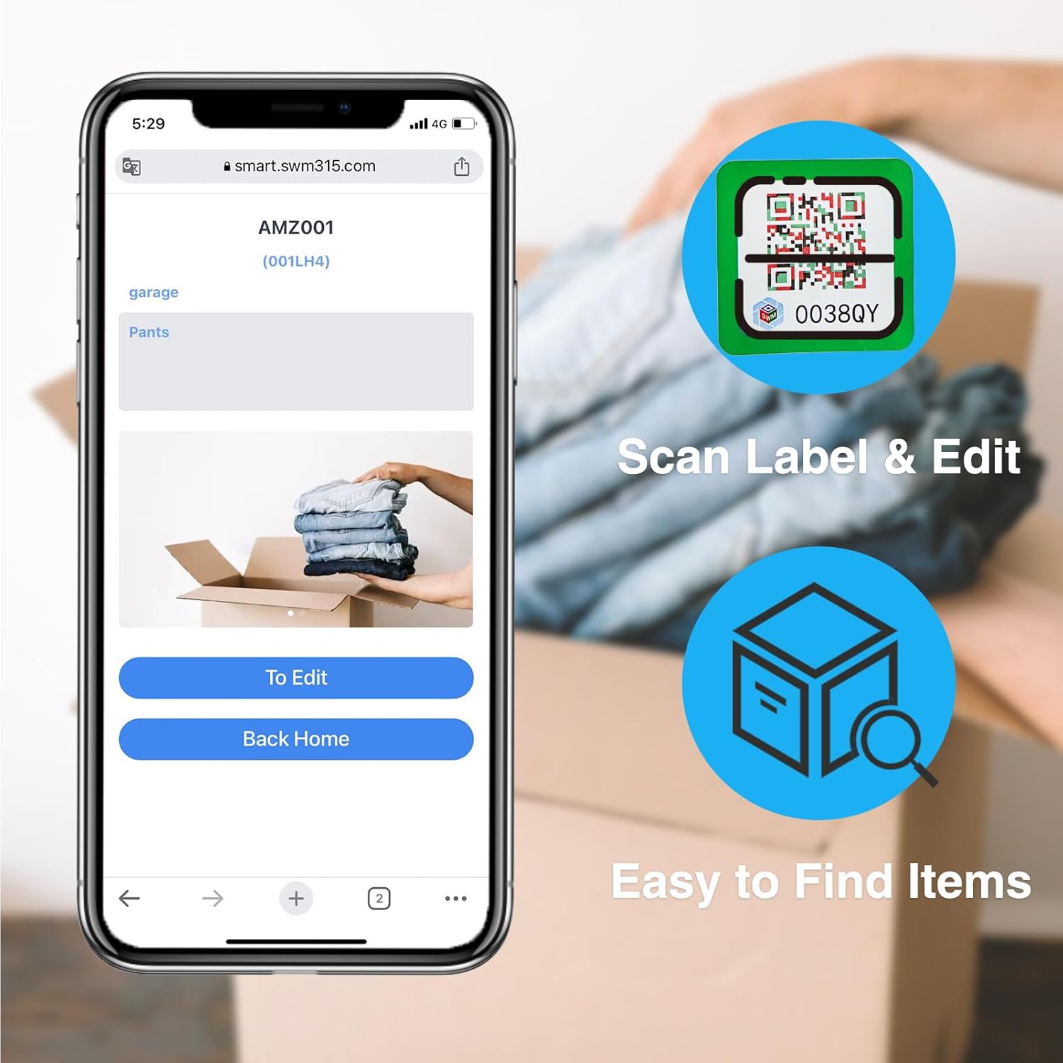 84 calcomanías de código QR para almacenamiento y organización de inventario avanzado, etiquetas de código QR, paquete y etiquetas de pista con
