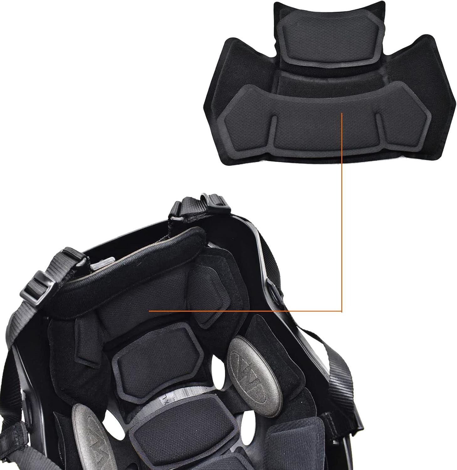Almohadillas internas de espuma viscoelástica para casco táctico Airsoft Kit de relleno de casco de repuesto para casco de repuesto para casco de