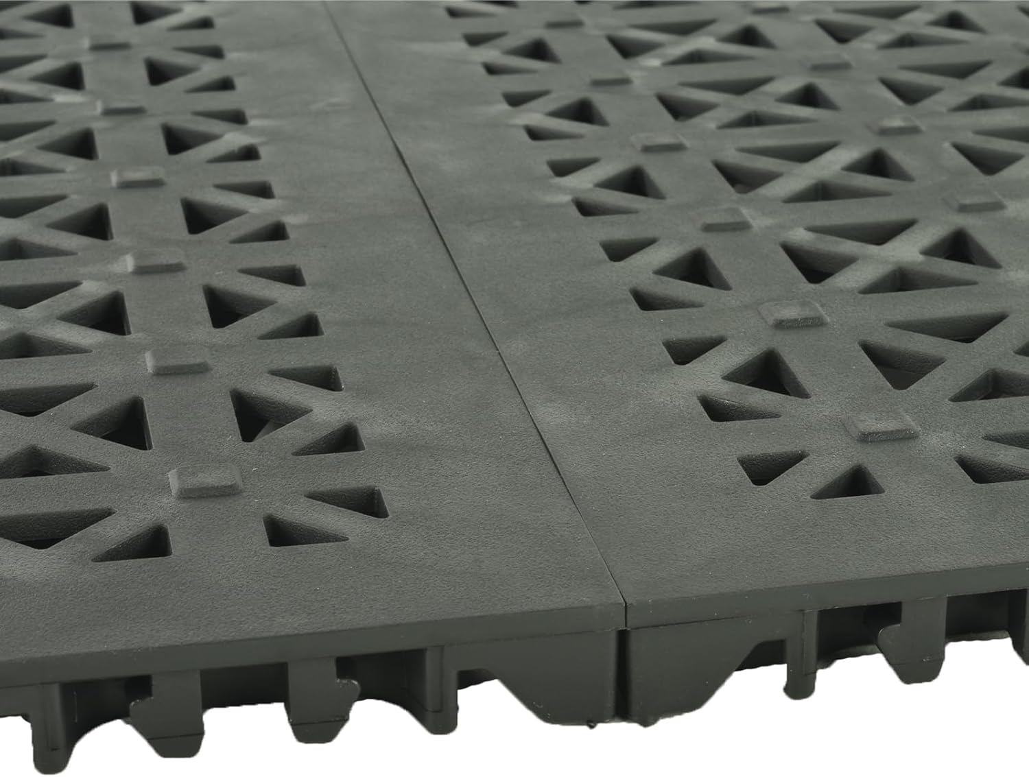 Greatmats StayLock – Azulejos perforados, 1 x 1 pie x 0.5 pulgadas, cubierta de área húmeda para exteriores, paquete de 26