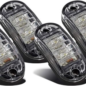 2.5pulgadas de Luces LED laterales 2 pulgadas ovaladas, set de 4. 2.5pulgadas de Luces LED laterales 2 pulgadas ovaladas, set de 4.