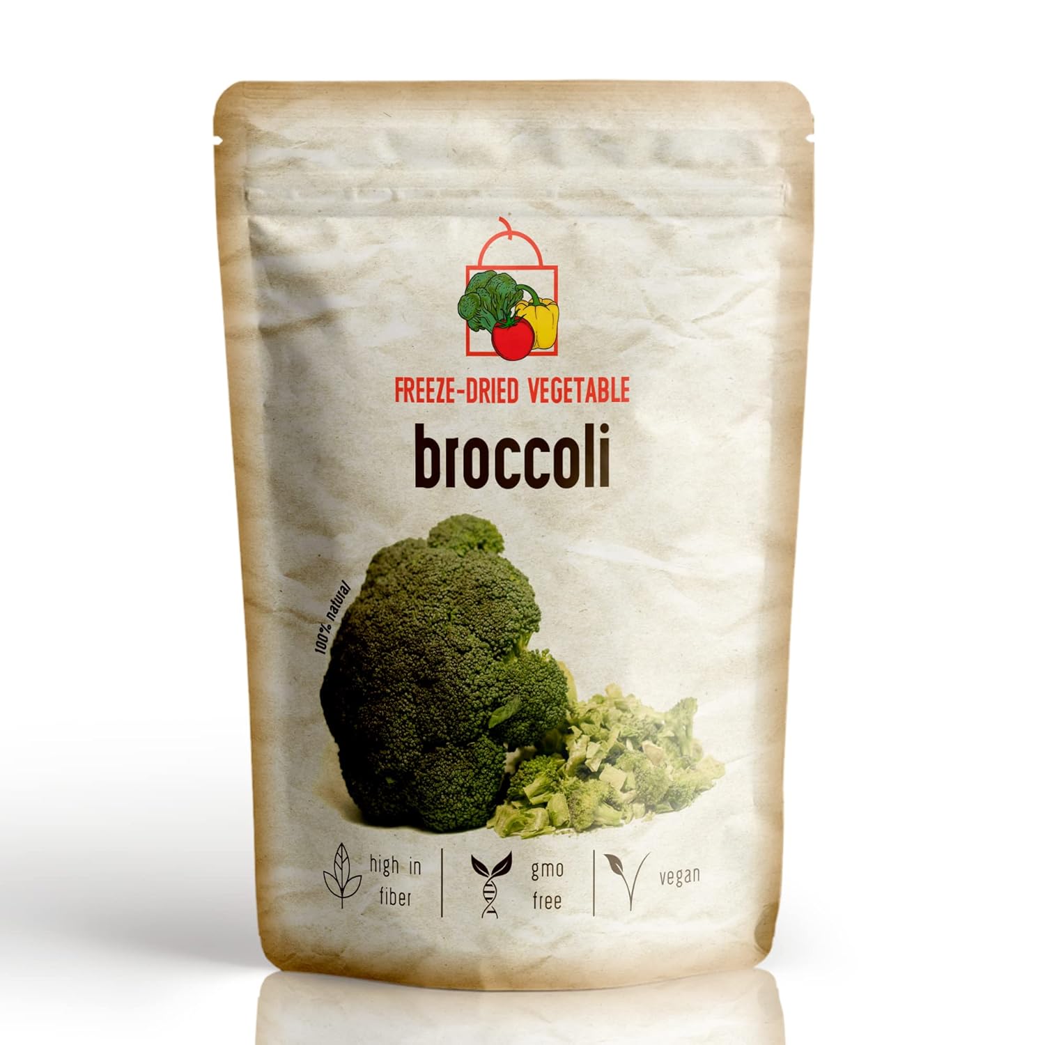 Brócoli seco congelado – Paquete de 5 brócoli 100% natural sin azúcar añadido, conservantes ni aditivos
