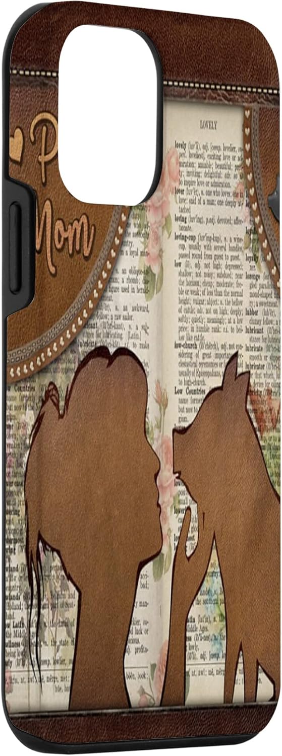Funda para iPhone 12 mini Pig Mom-Leather-Farm PC