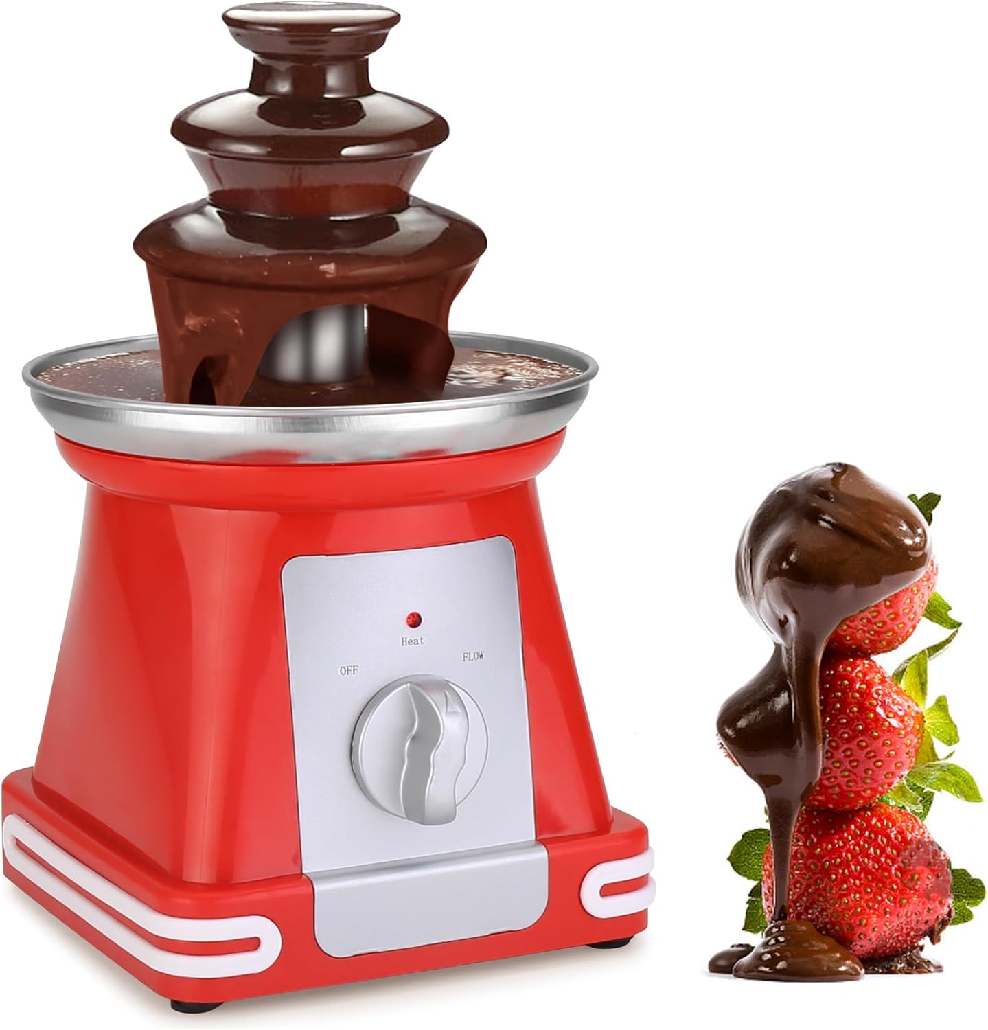 Mini fuente de chocolate para fiesta, máquina de fuente de chocolate para queso de nacho, salsa de barbacoa, licores de ranchos, fuente de fondue de