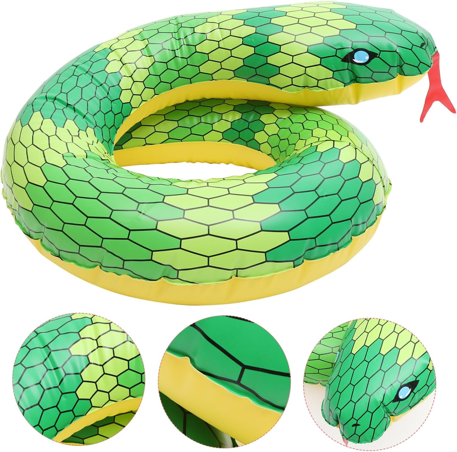 2 unids piscina piscina para niños forma serpiente tubo natación anillo niños serpiente natación anillo inflable anillo
