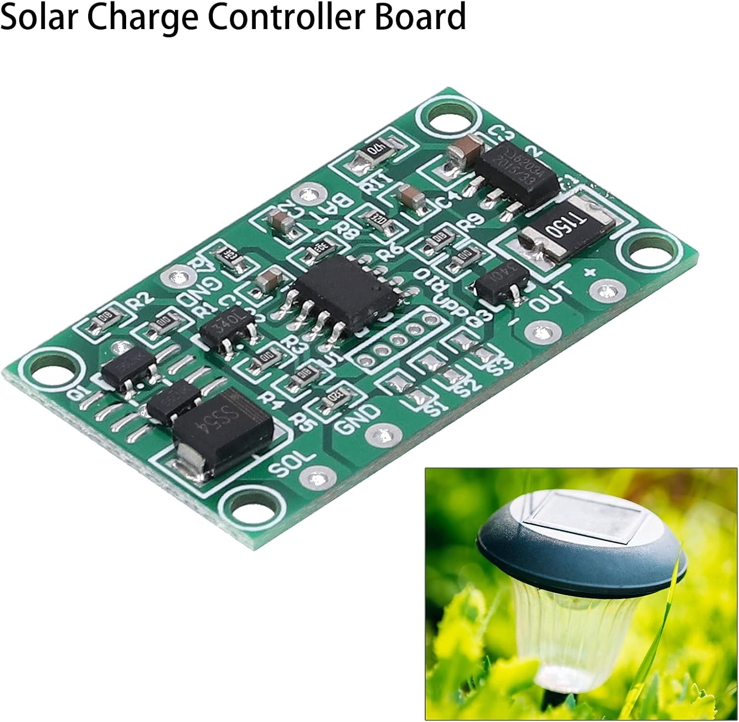 3.2 V 3.7 V Placa de controlador de carga solar Controlador de carga de batería de litio Control de placa de circuito solar para energía solar