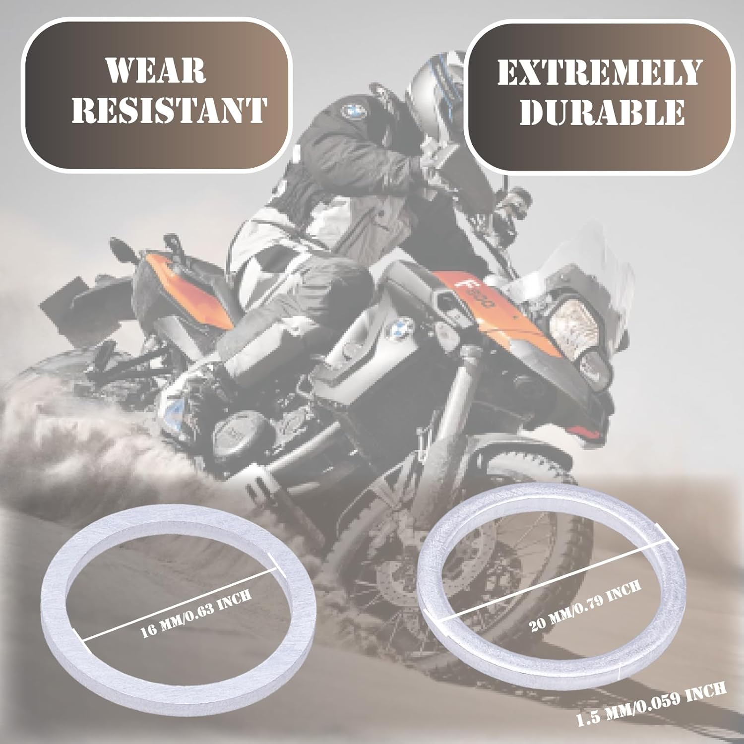15 piezas M16 tapón de drenaje de aceite Junta Crush Arandela Sellos compatibles con BMW Motocicleta y Auto para 07119963252