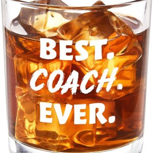 Modwnfy Best Coach Ever, vaso de whisky de 10 onzas, regalos de entrenador para hombres, regalos de entrenador de baloncesto, regalos de entrenador Modwnfy Best Coach Ever, vaso de whisky de 10 onzas, regalos de entrenador para hombres, regalos de entrenador de baloncesto, regalos de entrenador