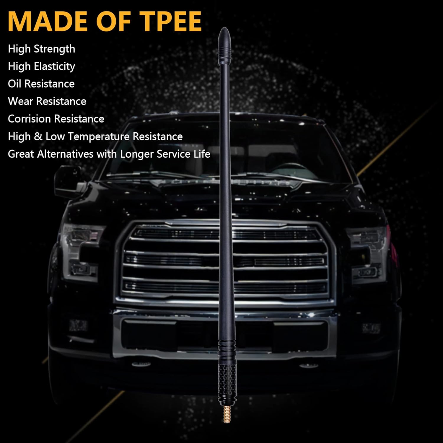 Antena de 13 pulgadas compatible con Ford Bronco 2021 2022 2023 2024 24 puertas F150 F250 F350 Raptor Dodge Ram 1500 2500 3500 Accesorios exteriores