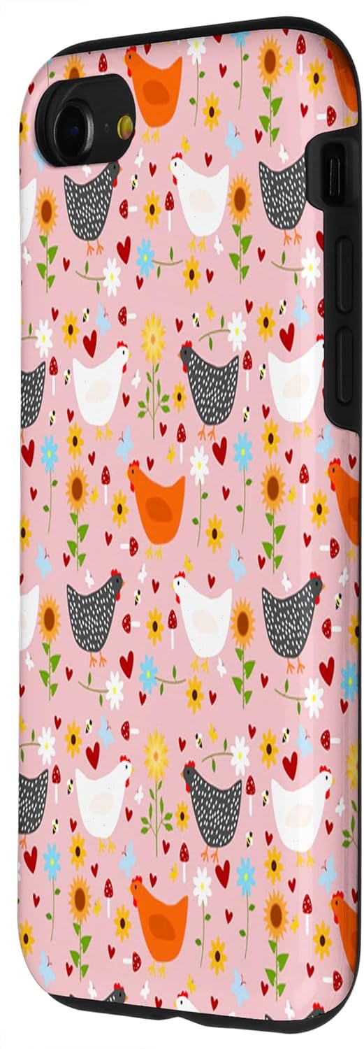 Funda Funny Chicken Farmer Women Men Chickens Farming Chicken para iPhone SE (2020)  7  8