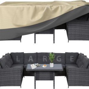 Funda rectangular para mesa de comedor de patio, impermeable, resistente, 74 x 54 x 28 pulgadas, funda para muebles de patio al aire libre, Funda rectangular para mesa de comedor de patio, impermeable, resistente, 74 x 54 x 28 pulgadas, funda para muebles de patio al aire libre,