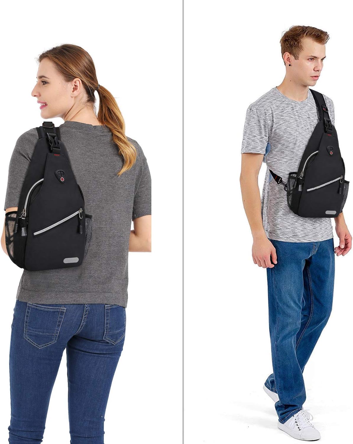 MOSISO – Minimochila bandolera, pequeña mochila de senderismo para viajes al aire libre, bolsa de deporte de estilo informal