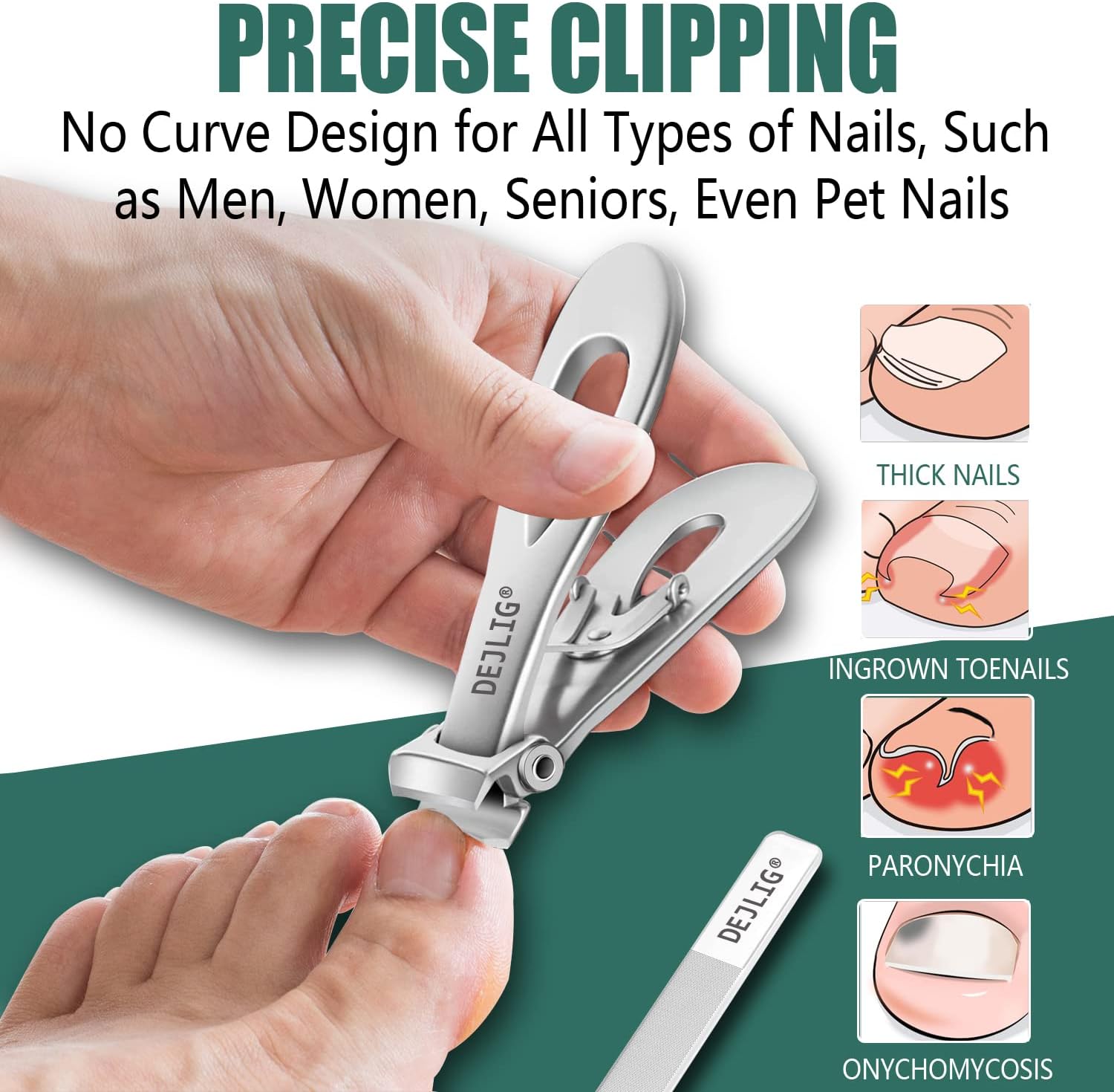 Cortaúñas gruesas para adultos mayores, cortaúñas grandes para uñas gruesas de los pies, mango largo, cortaúñas resistentes para uñas gruesas para