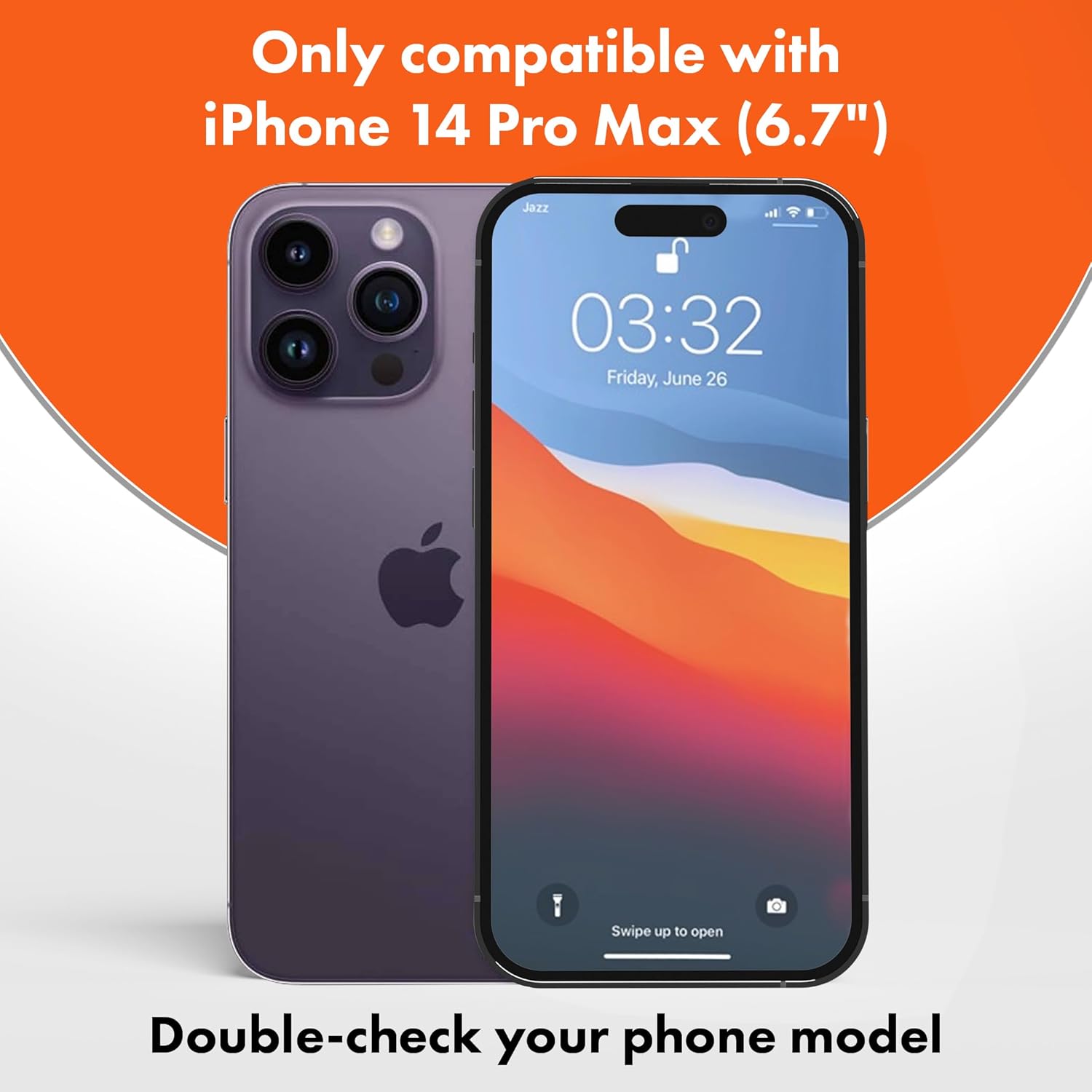 Slapback Protector de pantalla de privacidad prémium para iPhone 14 Pro Max 2 unidades pantalla de 6.7 pulgadas vidrio templado de dureza 9H