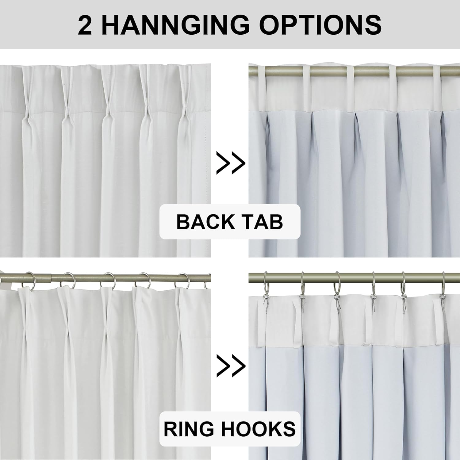 Vision Home Cortinas opacas plisadas completas con aislamiento térmico para ventana, 63 pulgadas, para sala de estar y dormitorio, cortinas plisadas