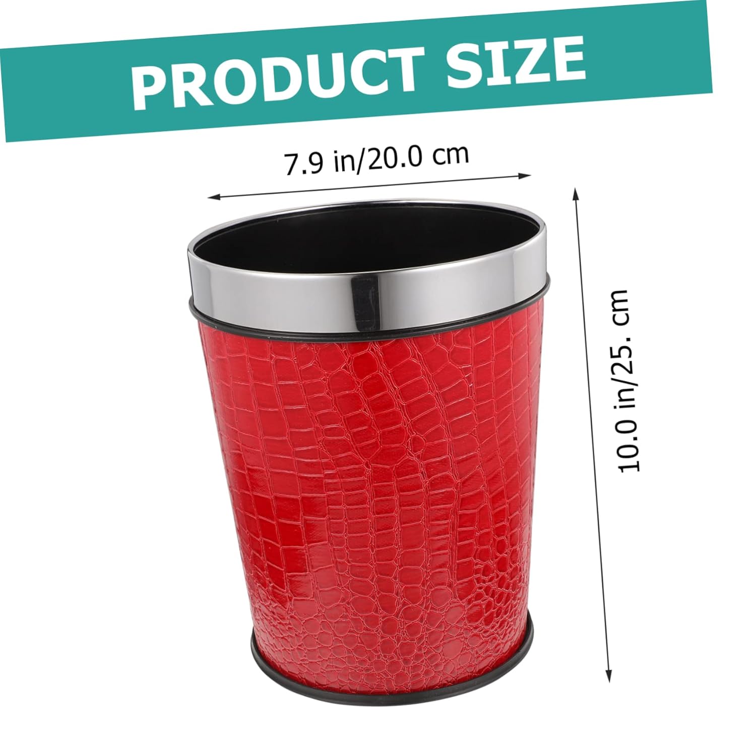Bote de basura chino Contenedores de plástico Decoración para oficina Papelera de plástico para desperdiciar cubos de papel Cubo de basura retro