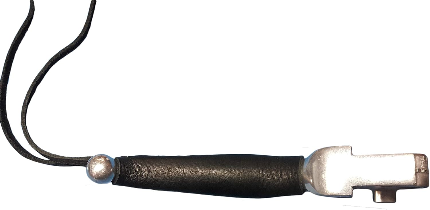 MCD – Fundas de palanca de motocicleta de cuero negro resistente para motocicletas HD, sin flecos