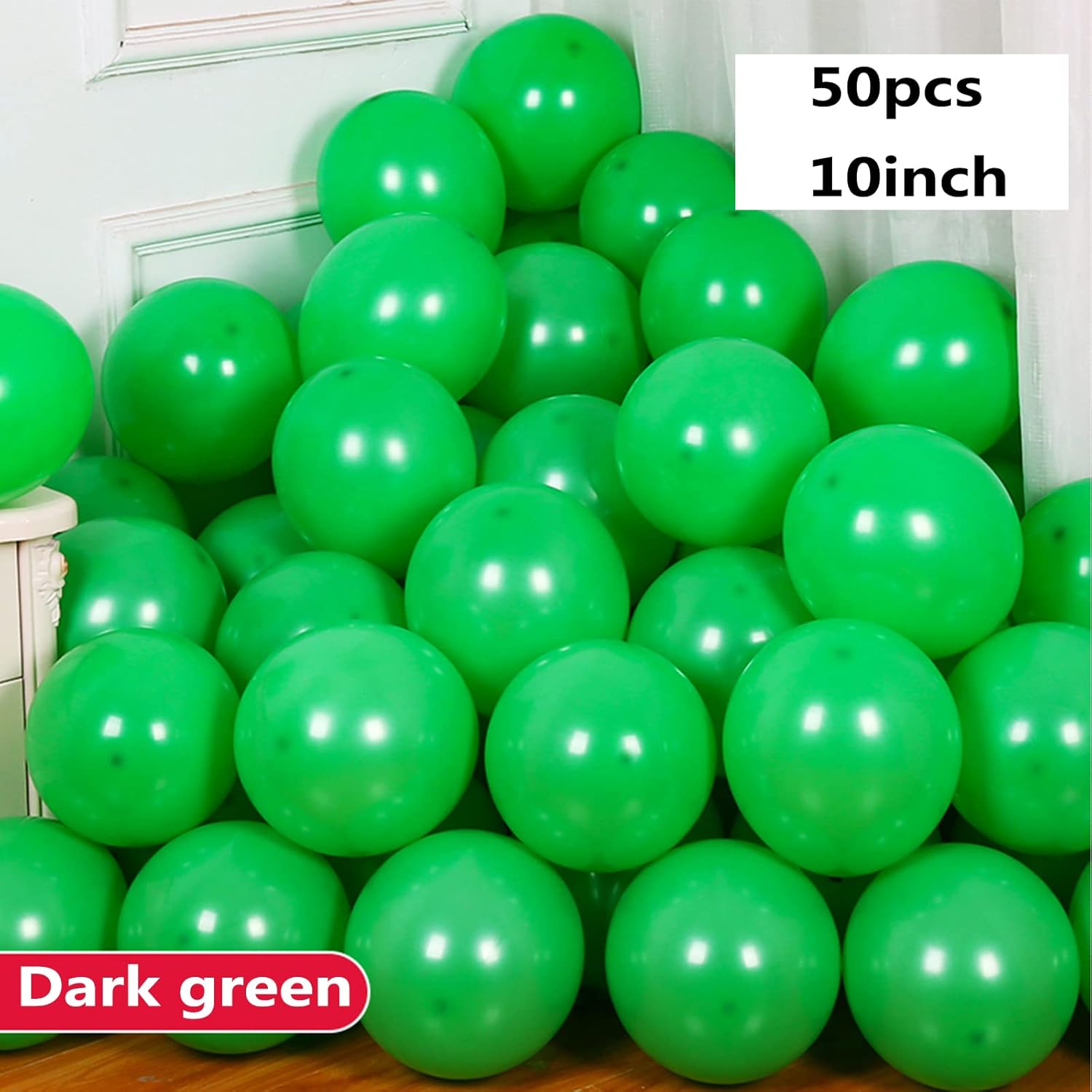 50 globos verdes para baby shower, boda, despedida de soltera, decoración de fiesta de cumpleaños