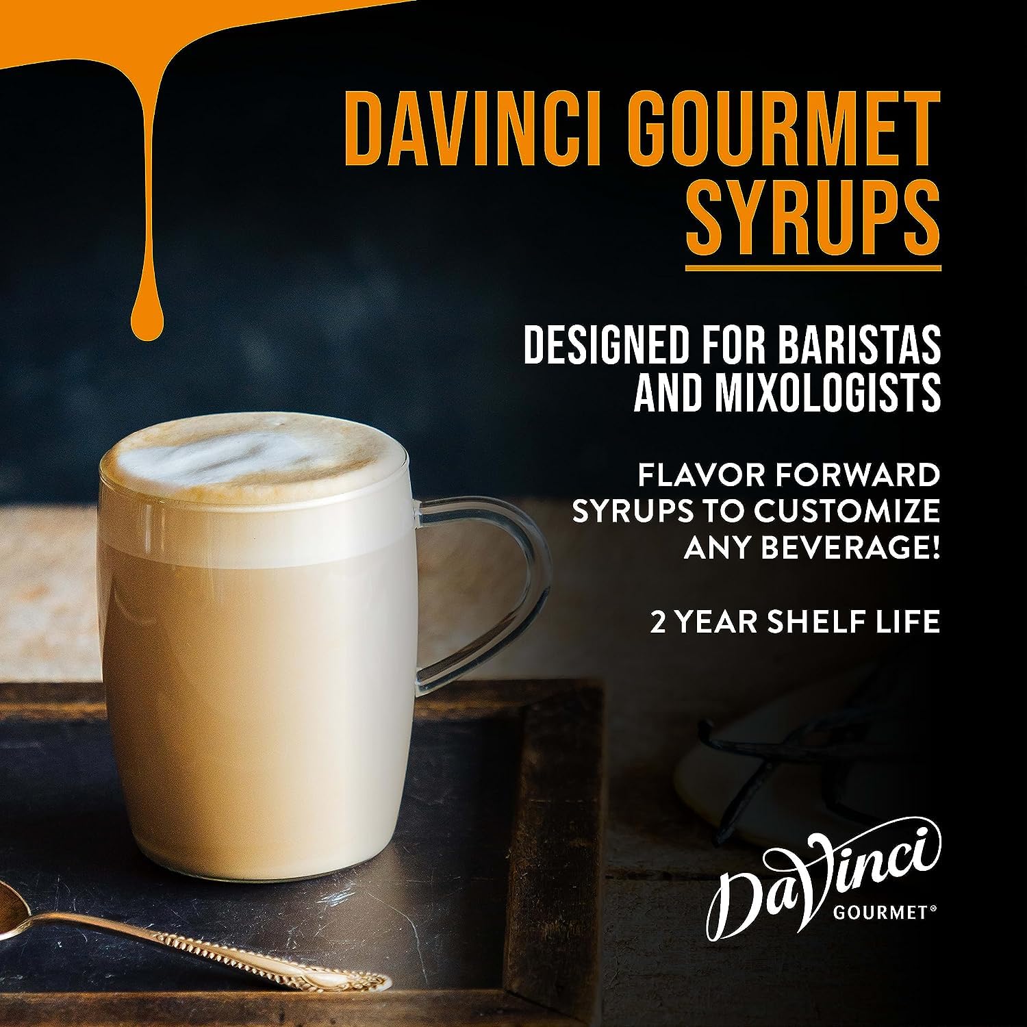 DaVinci Gourmet Classic – Jarabe de nueces de macadamia, 25.4onzas líquidas (paquete de 1)