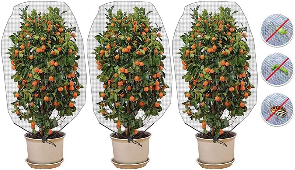 Fydun 3pcs Garden Net Barrier Netting Mesh Plant Cover for Tree Plant Flower 3pcs Garden Net Barrier for Family