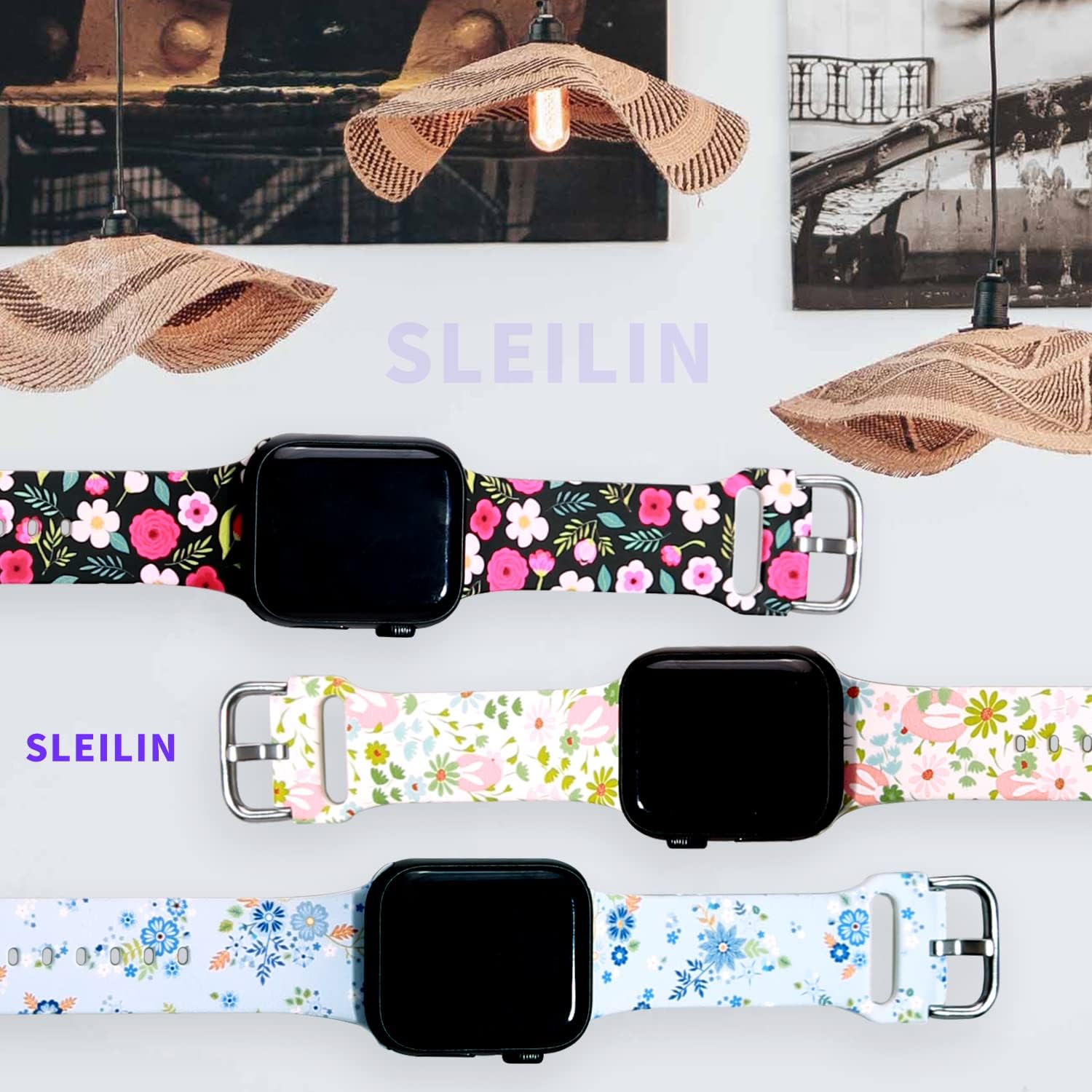Correa de reloj compatible con Apple Watch de 1.496 in, 1.575 in, 1.614 in, 1.654 in, 1.732 in, 1.772 in, correa de repuesto con cierre clásico para