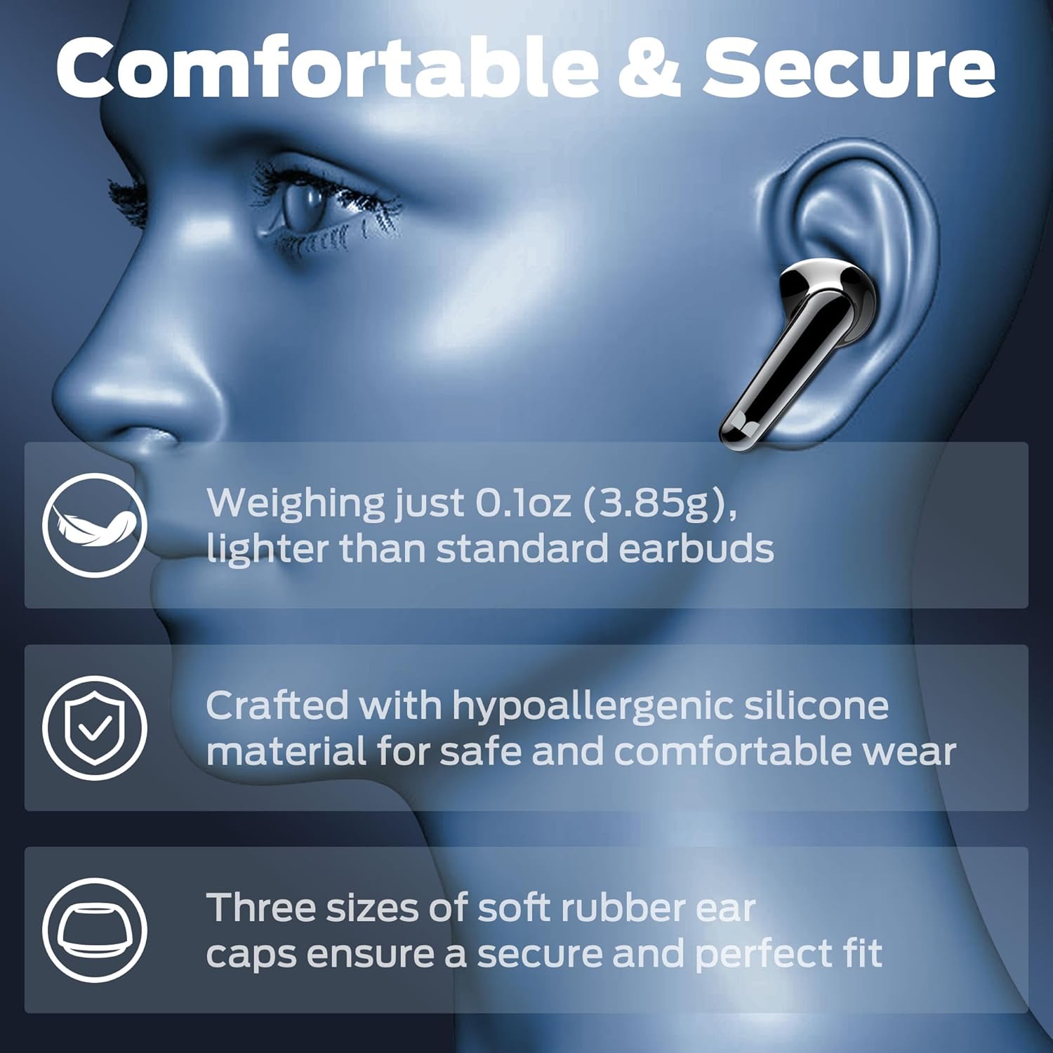 Monster N-Lite 203 AirLinks – Auriculares inalámbricos Bluetooth HiFi Stereo, auriculares inalámbricos con reproducción de 30 horas, carga tipo C,