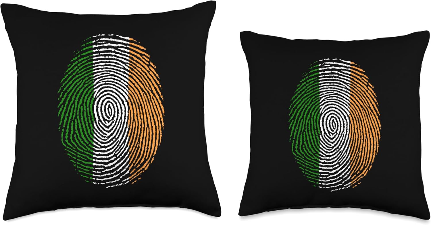 Indian Flag Fingerprint India Flag Pride India Art Indian Fingerprint Culture India Flag Art – Almohada de 16 x 16 pulgadas, multicolor
