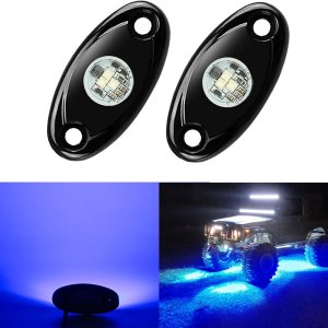 2 pods LED Rock Lights Ampper impermeable LED neón subterráneo luz para coche camión ATV UTV SUV Offroad barco bajo cuerpo resplandor Trail Rig 2 pods LED Rock Lights Ampper impermeable LED neón subterráneo luz para coche camión ATV UTV SUV Offroad barco bajo cuerpo resplandor Trail Rig