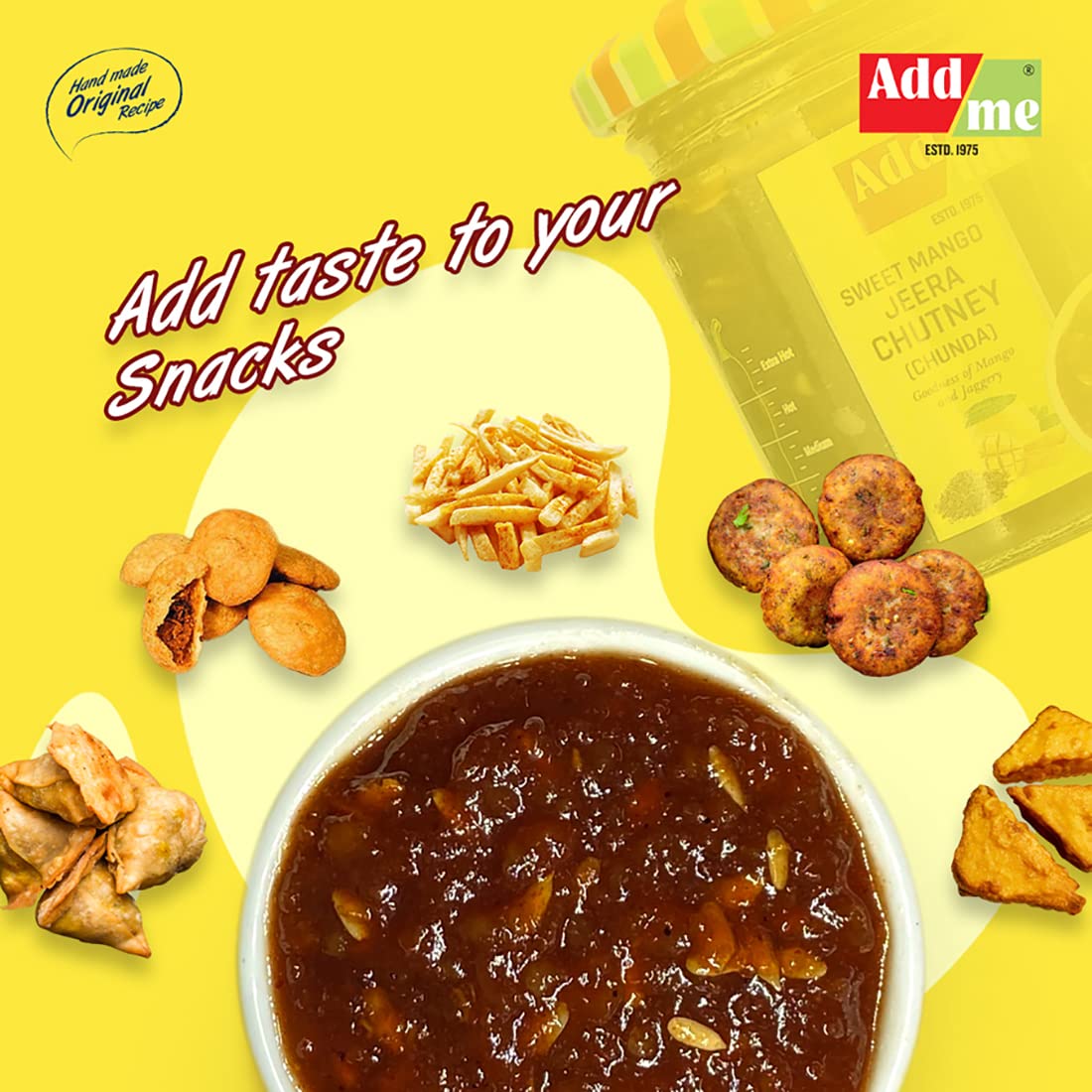 Add me Chutney dulce de mango con jeera Chutney 7.05 oz chundo khatta meetha sin aceite Chunda Pickle Mermelada de mangoConserva en especias Dip
