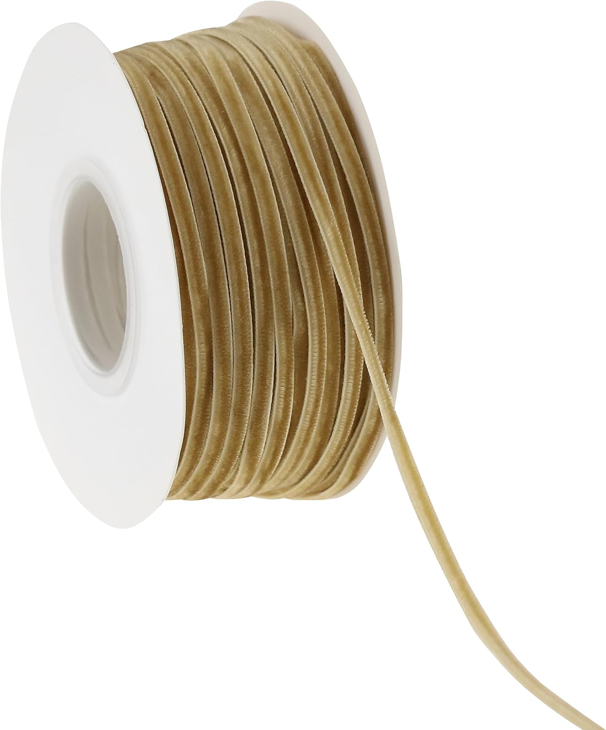 Cinta de terciopelo de 18 de pulgada, fina cinta de terciopelo caqui, cinta de terciopelo vintage para invitaciones de boda, envoltura de regalos y
