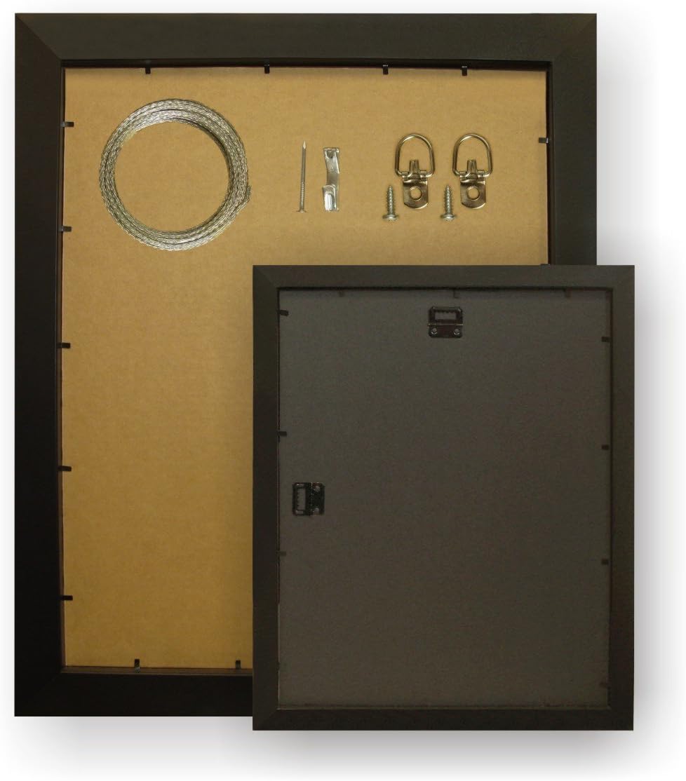 Craig Frames – Marcos para fotos con acabado liso, 1 pulgada de ancho, varios colores., Especialidad, Negro, 8×10