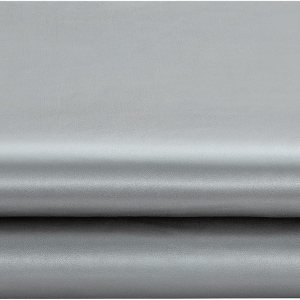 Sábana encimera de satén, sábana encimera matrimonial, 1 sábana superior gris plateado, sábanas planas de seda extra suaves que se venden por Sábana encimera de satén, sábana encimera matrimonial, 1 sábana superior gris plateado, sábanas planas de seda extra suaves que se venden por