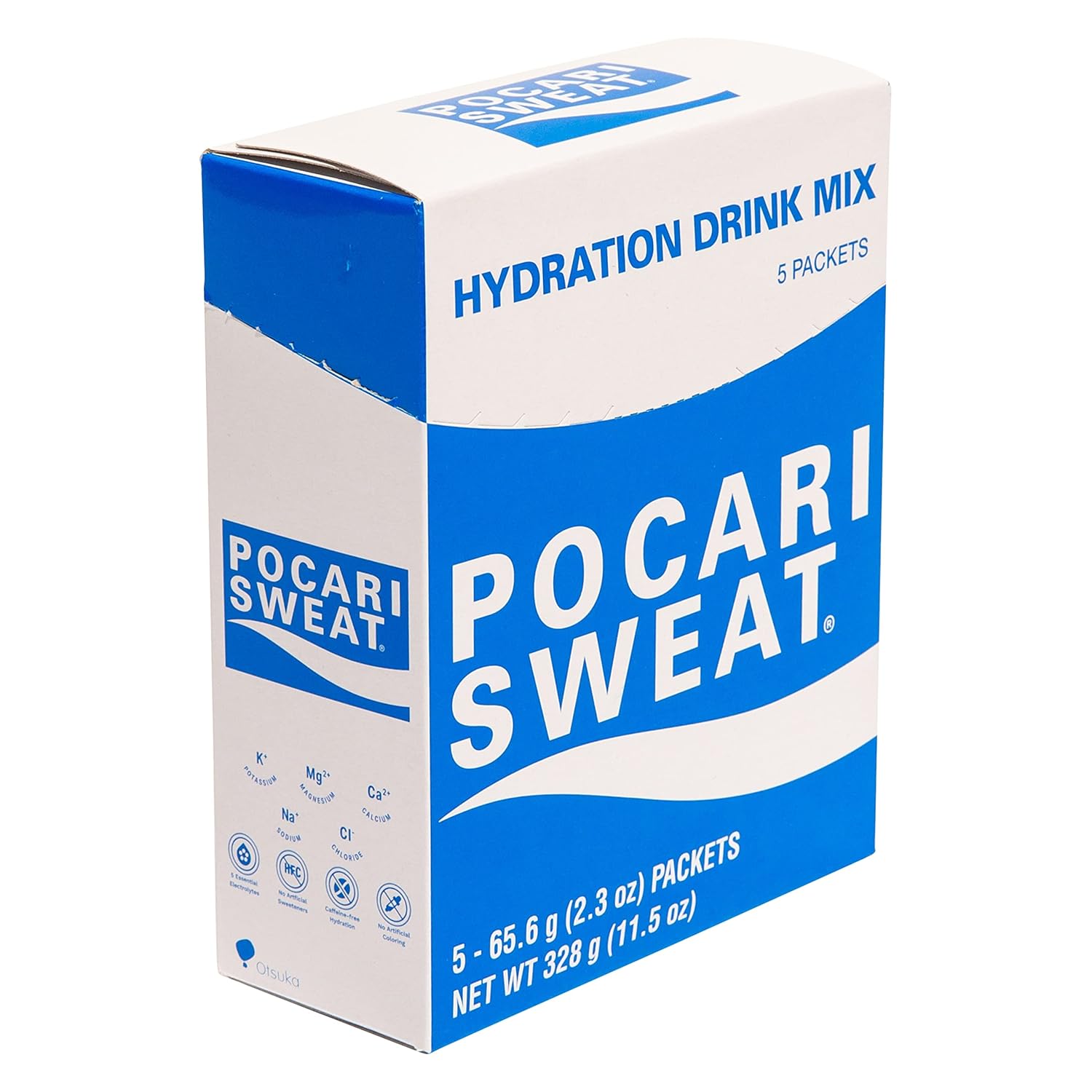 Pocari Sweat Polvo – 1 caja, 5 paquetes, ahora en los Estados Unidos, restaura el agua y los electrolitos, hidratación que es más inteligente que el