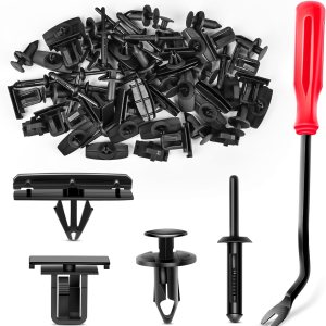 GOOACC 60 piezas de clips de moldeo para guardabarros 68039280-AA, 55156429-AA, 6503598,6501559 repuesto para Jeep Wrangler Chrysler Ford GMC con 1 GOOACC 60 piezas de clips de moldeo para guardabarros 68039280-AA, 55156429-AA, 6503598,6501559 repuesto para Jeep Wrangler Chrysler Ford GMC con 1