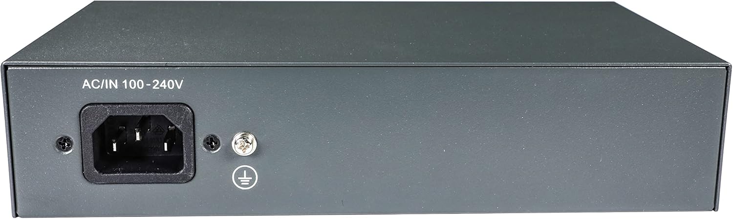 6COM 8 puertos Gigabit PoE Switch, 8 puertos PoE+ 120W 1000Mbps, Plug & Play, 802.3afat, metal sin ventilador no administrado, protección limitada