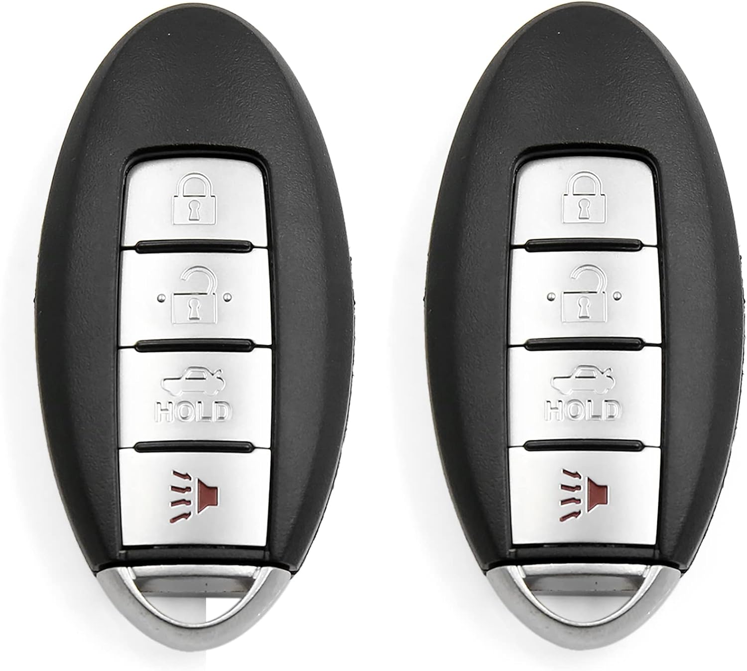 X AUTOHAUX 2 unids 4 botones sin cortar insertar llavero control remoto caso Shell para Nissan Altima 2007-2012 Maxima 2010-2014 reemplazo
