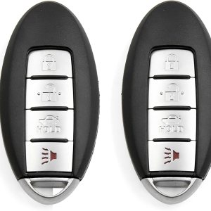 X AUTOHAUX 2 unids 4 botones sin cortar insertar llavero control remoto caso Shell para Nissan Altima 2007-2012 Maxima 2010-2014 reemplazo X AUTOHAUX 2 unids 4 botones sin cortar insertar llavero control remoto caso Shell para Nissan Altima 2007-2012 Maxima 2010-2014 reemplazo