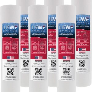 Cartucho de repuesto de sedimentos de polipropileno fundido de 30 micras, 10 x 2.5 pulgadas, compatible con Pentek P30, Hydronix SDC-25-1030, Cartucho de repuesto de sedimentos de polipropileno fundido de 30 micras, 10 x 2.5 pulgadas, compatible con Pentek P30, Hydronix SDC-25-1030,