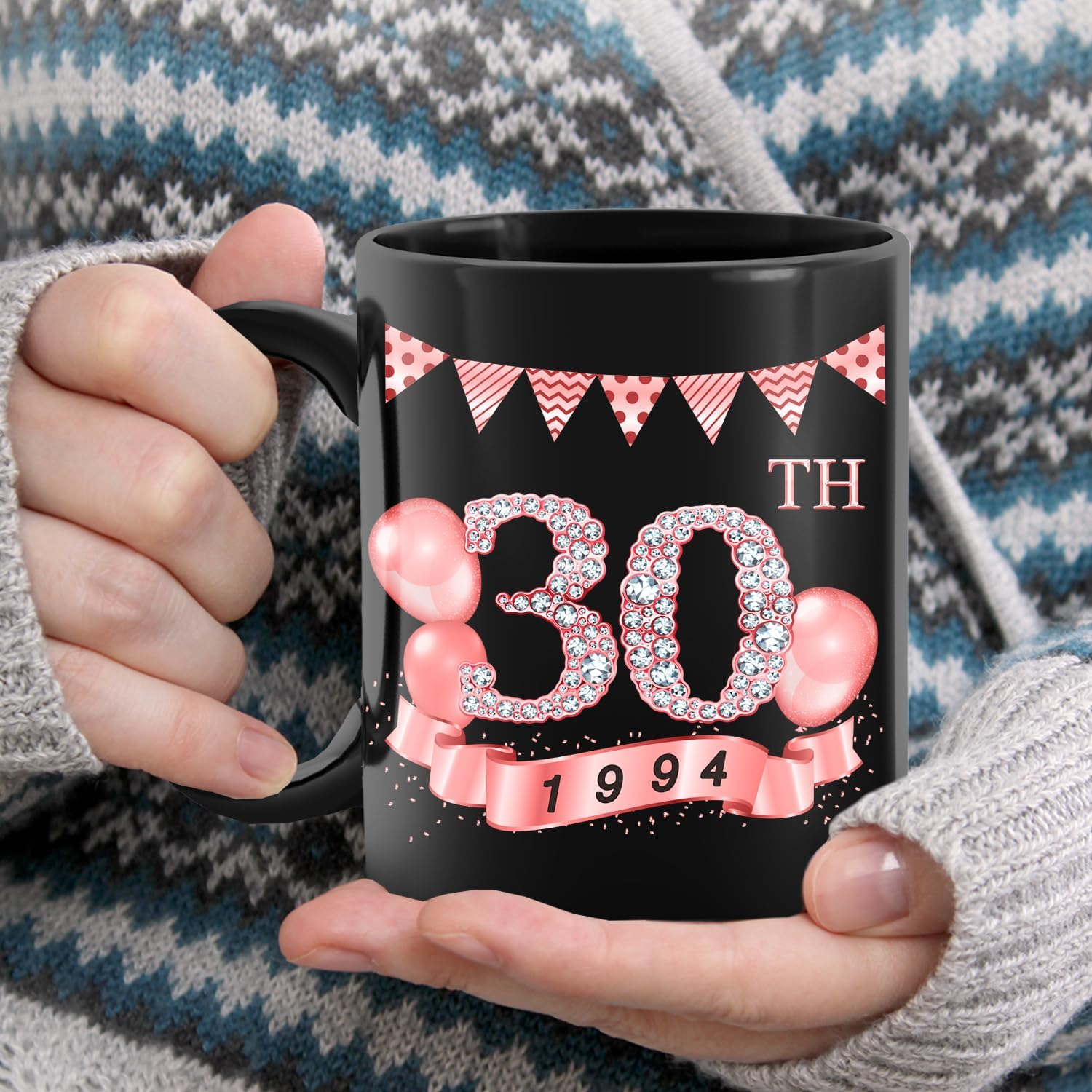 MiCa – Regalos de cumpleaños para mujeres, taza de 30 cumpleaños con información de la antigüedad de 1994, regalos de 30 cumpleaños, decoraciones de