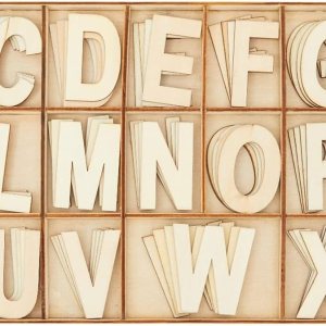 Letras del alfabeto de madera de 2 pulgadas para artes y manualidades, 4 juegos de ABC mayúsculas con bandeja de clasificación, letras de letrero Letras del alfabeto de madera de 2 pulgadas para artes y manualidades, 4 juegos de ABC mayúsculas con bandeja de clasificación, letras de letrero