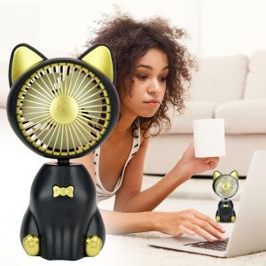 Ventilador de escritorio pequeño silencioso para interiores y exteriores, 4 velocidades, enchufe USB personal, ventilador de mesa portátil, aire Ventilador de escritorio pequeño silencioso para interiores y exteriores, 4 velocidades, enchufe USB personal, ventilador de mesa portátil, aire