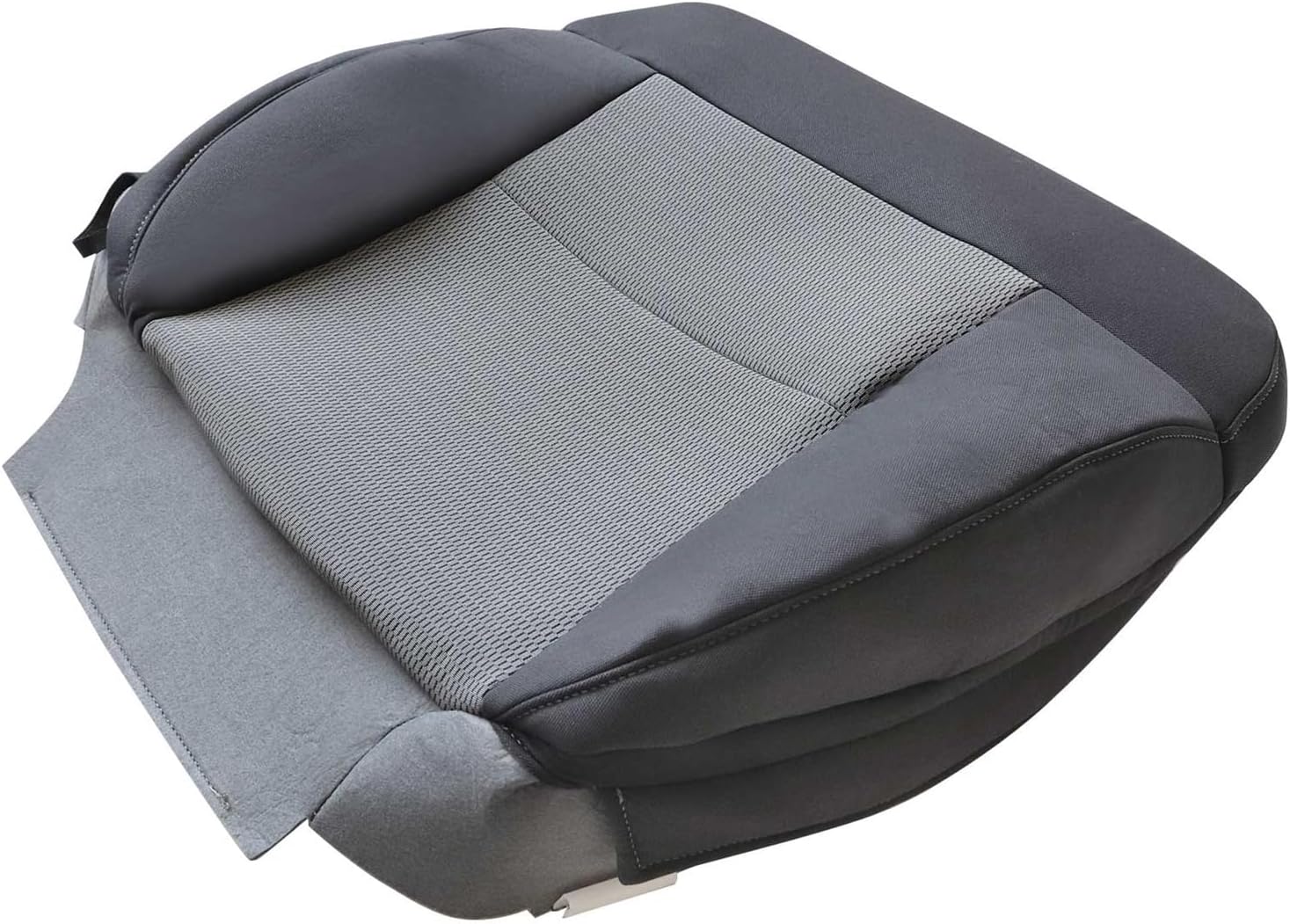 Funda de asiento de repuesto para parte inferior del lado del conductor y almohadilla de cojín de espuma, color gris oscuro para Ford F150 2004 2005