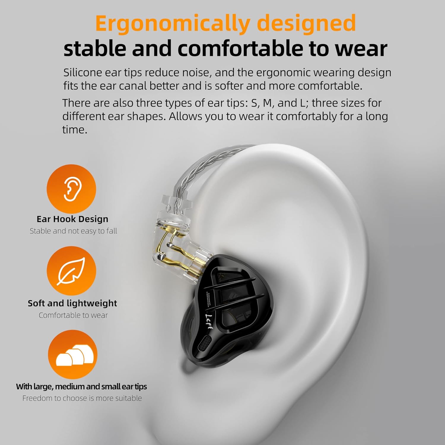 KZ ZAR – Auriculares IEM con monitor de oído con tecnología híbrida 1DD+7BA, auriculares con cable, cable chapado en plata, auriculares IEMS para